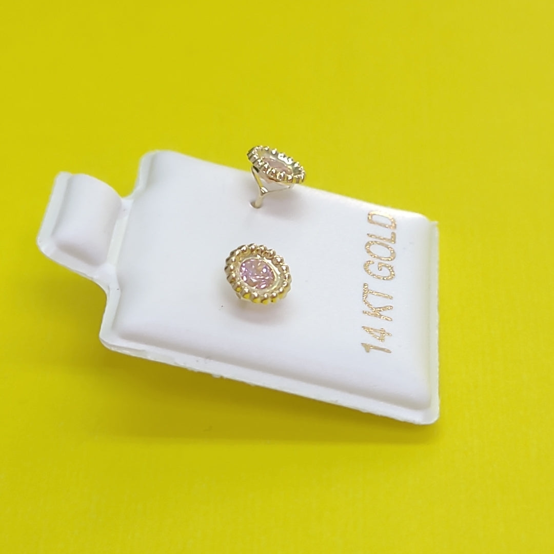 BROQUELES ORO 14K 1 (NUEVO)