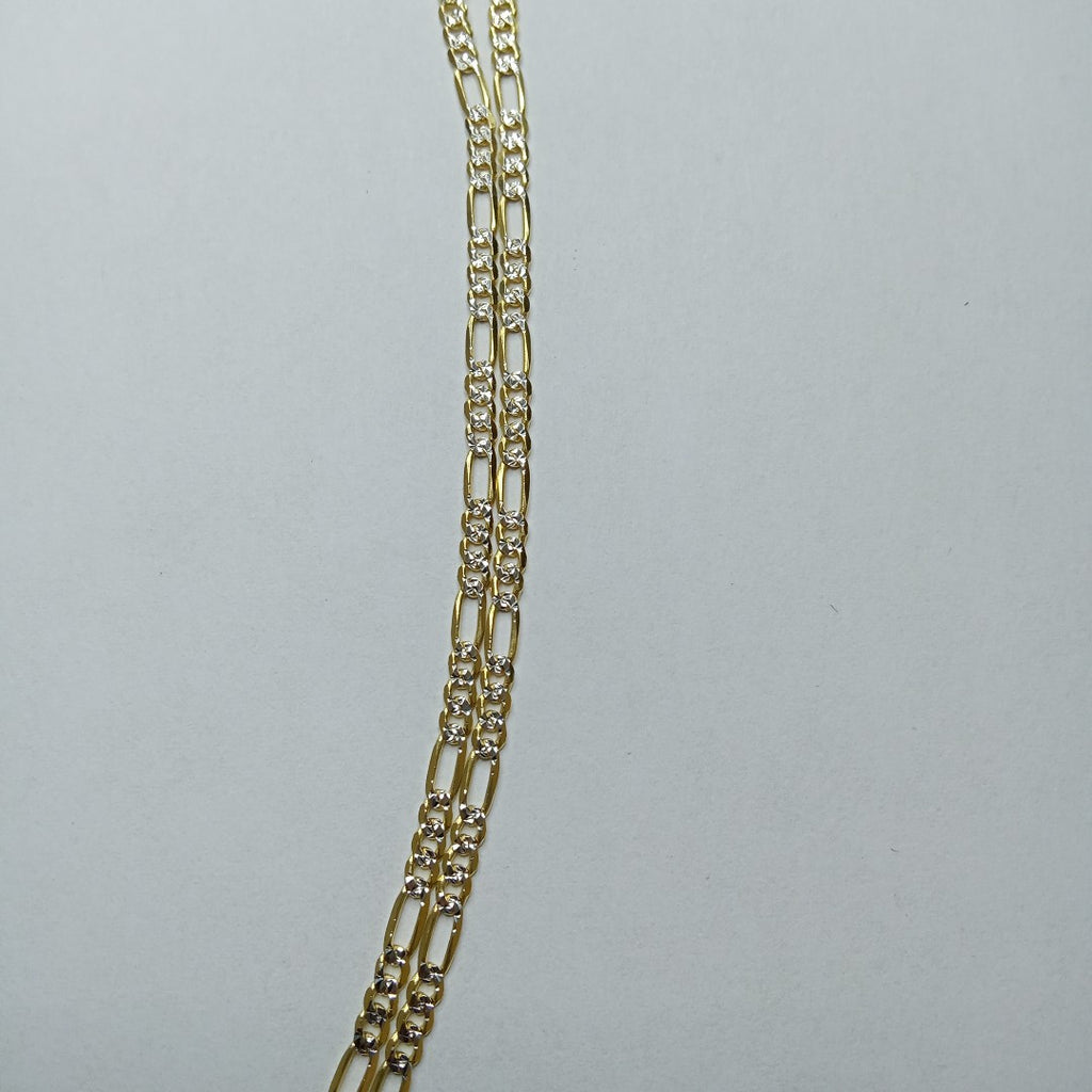 CADENAS CARTIER 3*1 DIAMANTADA ORO 14K 5.4 (NUEVO)