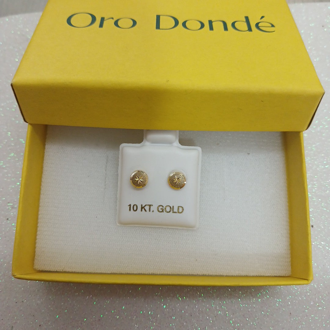 BROQUELES ORO 10K 1 (NUEVO)