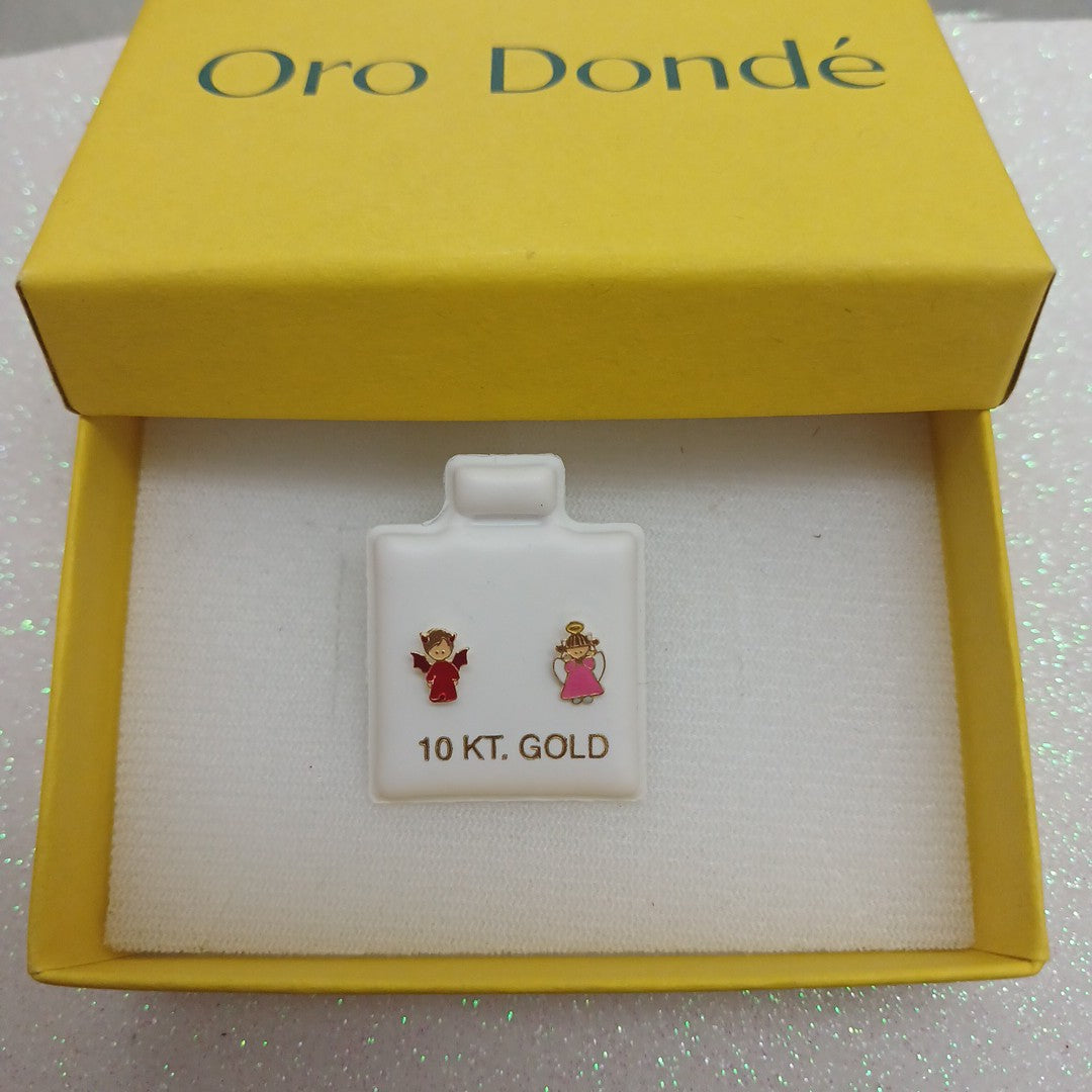 BROQUELES ORO 10K 1 (NUEVO)