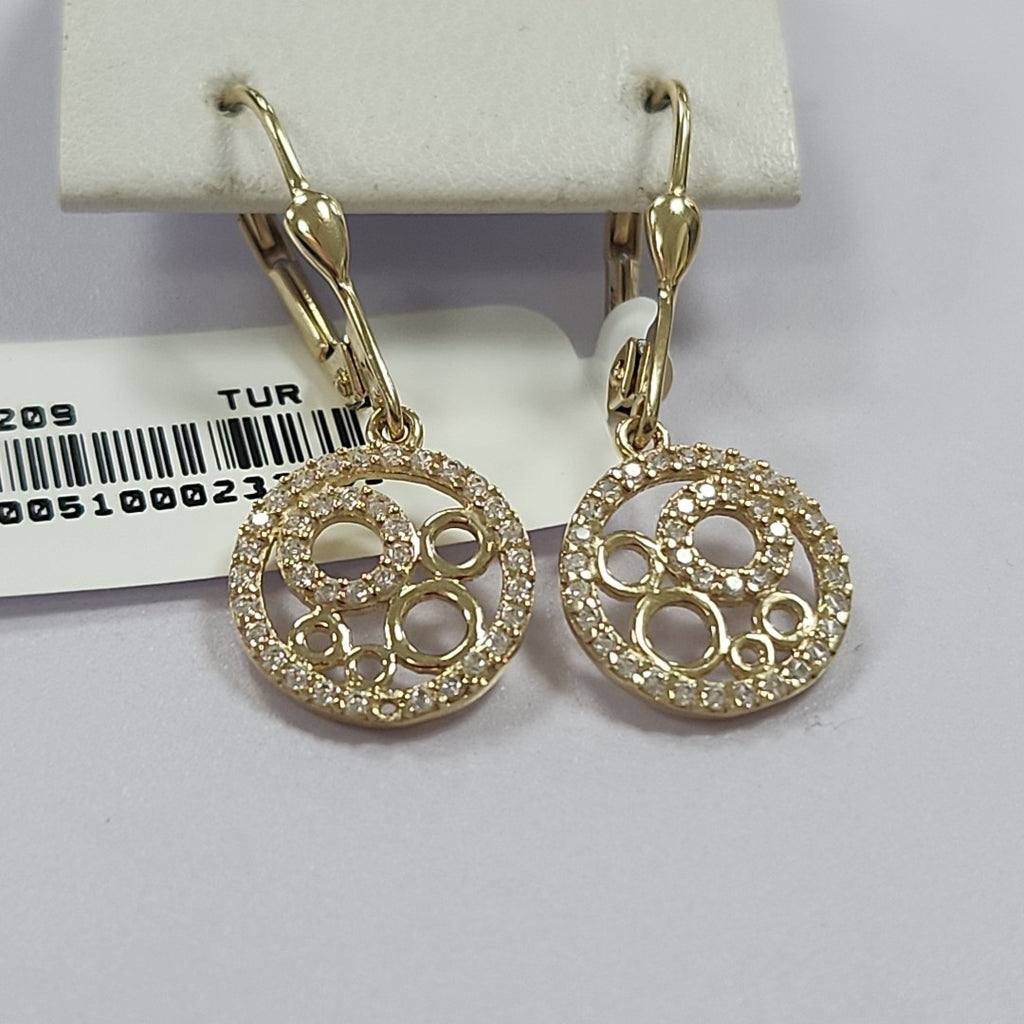 BROQUELES ORO 14K 2.6 (NUEVO)