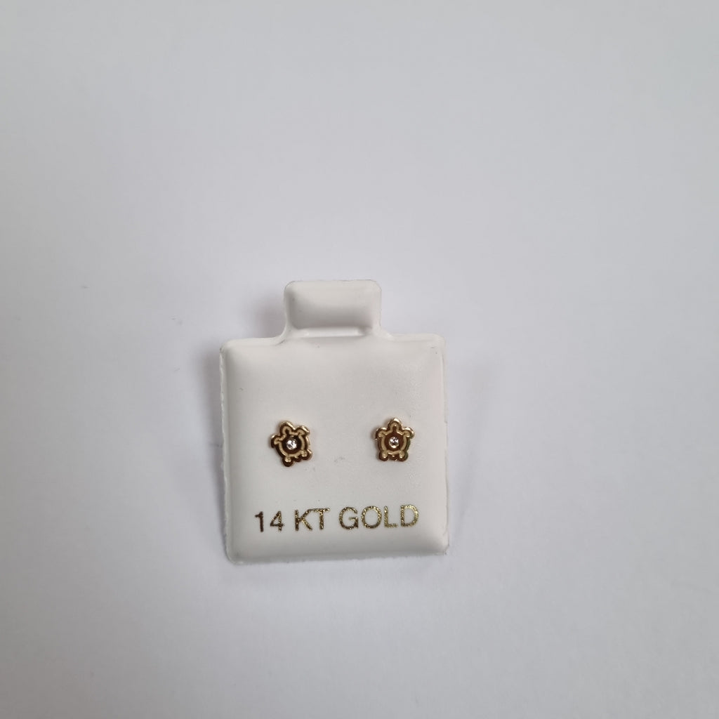 BROQUELES ORO 14K 1 (NUEVO)