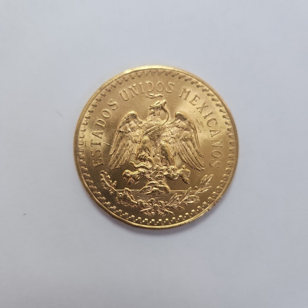 Moneda Centenario Cincuenta Pesos Oro Mexicano 21.6K