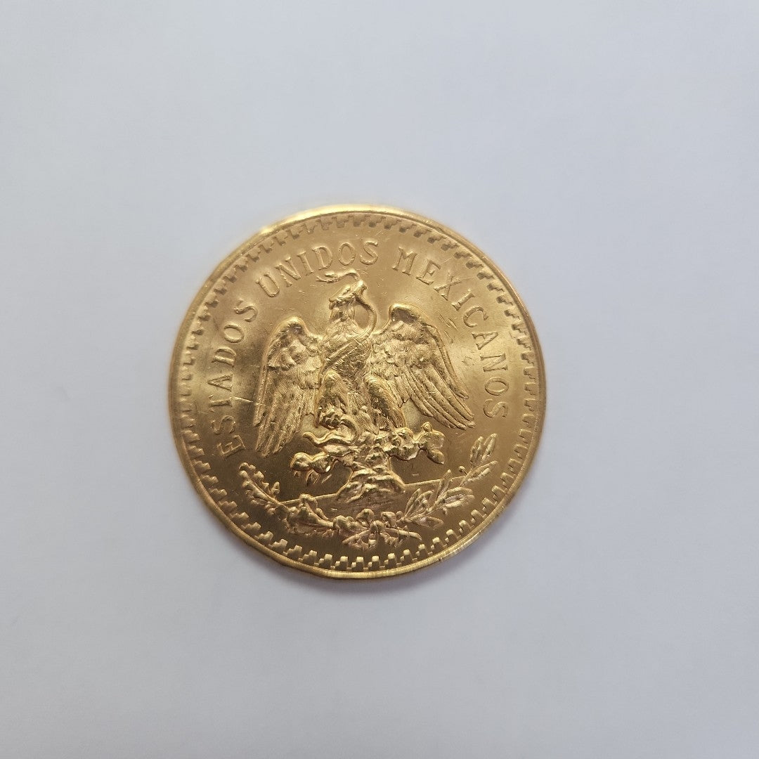 Moneda Centenario Cincuenta Pesos Oro Mexicano 21.6K
