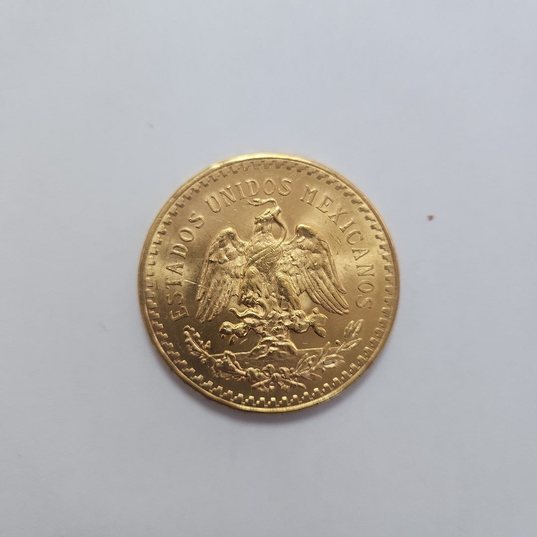 Moneda Centenario Cincuenta Pesos Oro Mexicano 21.6K