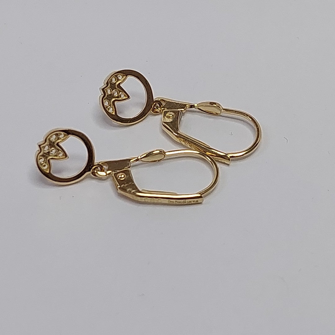 BROQUELES ORO 14K 2 (NUEVO)