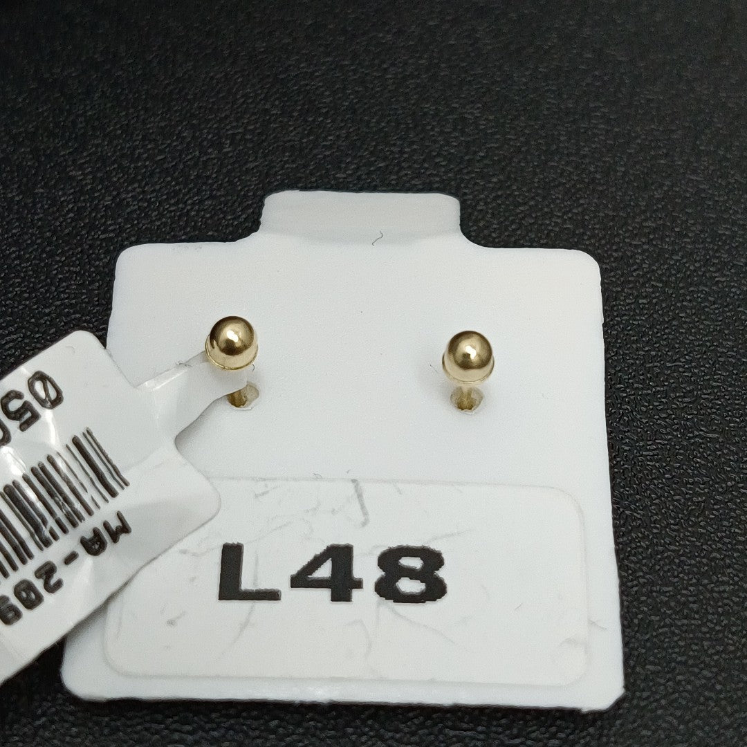 BROQUELES ORO 14K 1 (NUEVO)