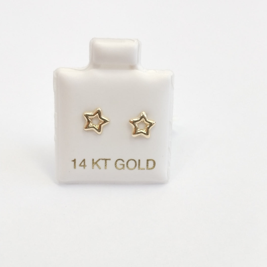 BROQUELES ORO 14K 1 (NUEVO)