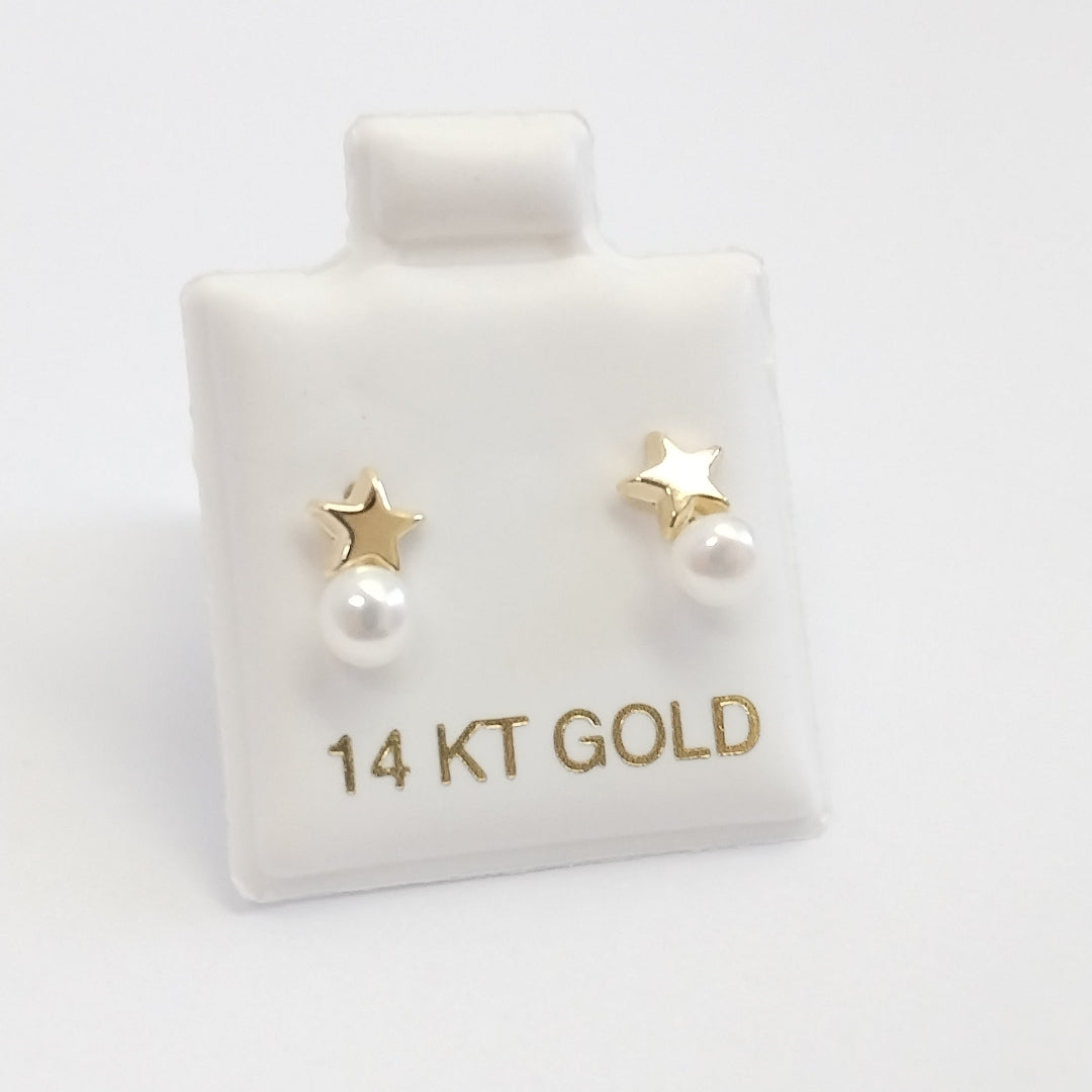 BROQUELES ORO 14K 1 (NUEVO)