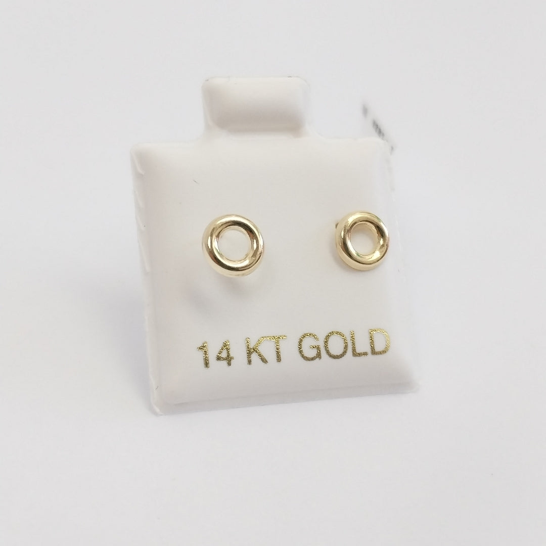 BROQUELES ORO 14K 1 (NUEVO)