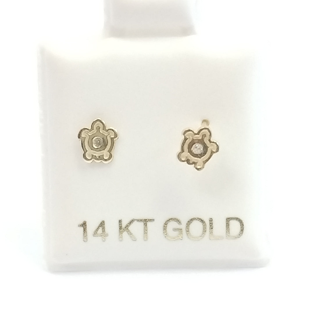 BROQUELES ORO 14K 1 (NUEVO)