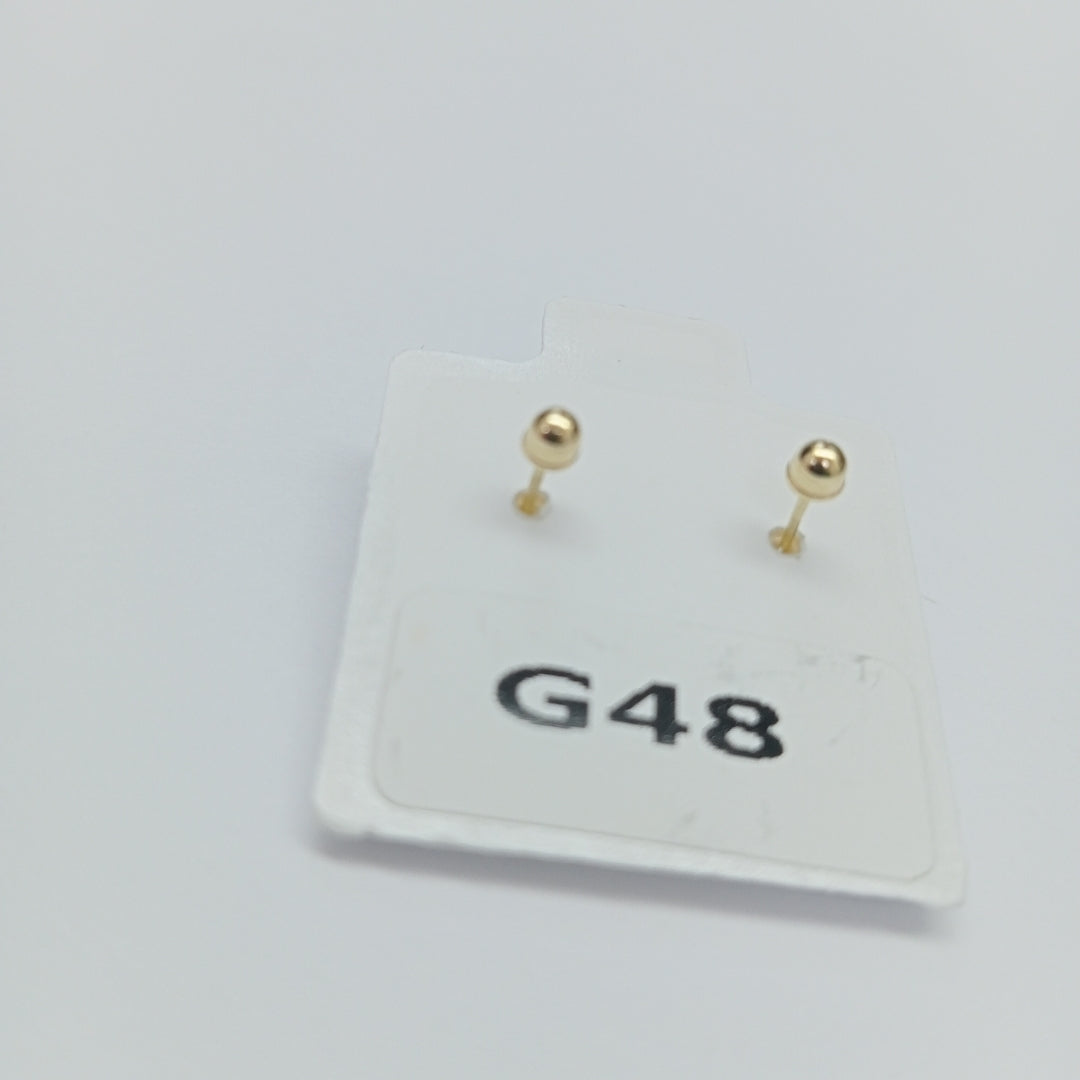 BROQUELES ORO 10K 1 (NUEVO)