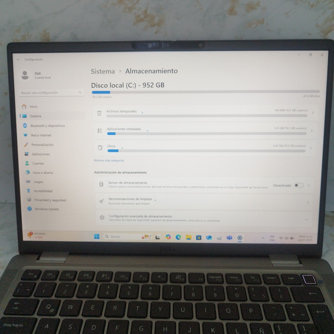 LAPTOP DELL LATITUDE 7440 (2023) 512 GB SSD 16 GB RAM (SEMINUEVO)