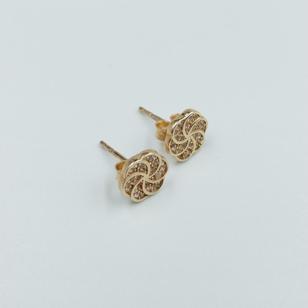 BROQUELES ORO 14K 1.6 (NUEVO)