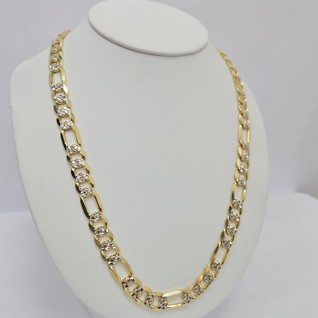 CADENAS CARTIER 3*1 DIAMANTADA ORO 14K 96.9 (NUEVO)