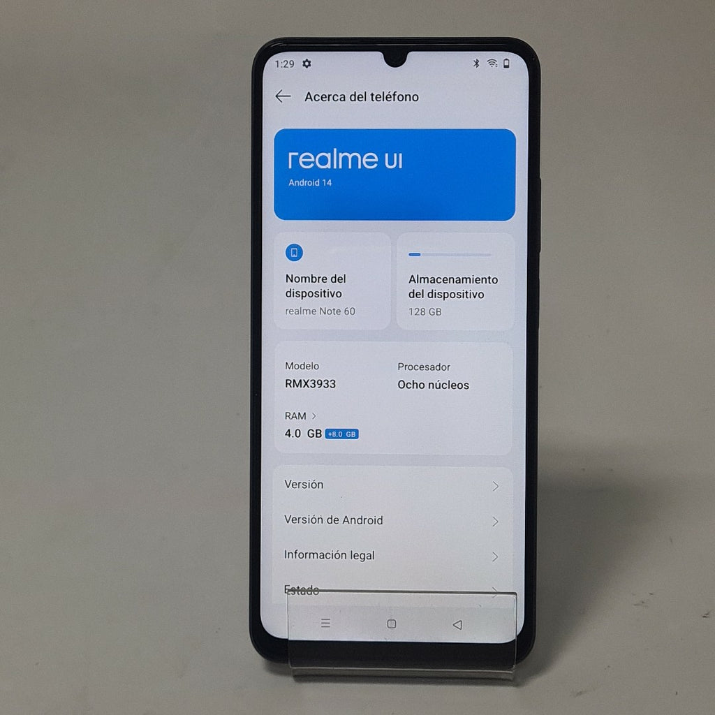 CELULAR REALME REALME NOTE 60-RMX3933(2023) 128 GB 4 GB RAM (SEMINUEVO)