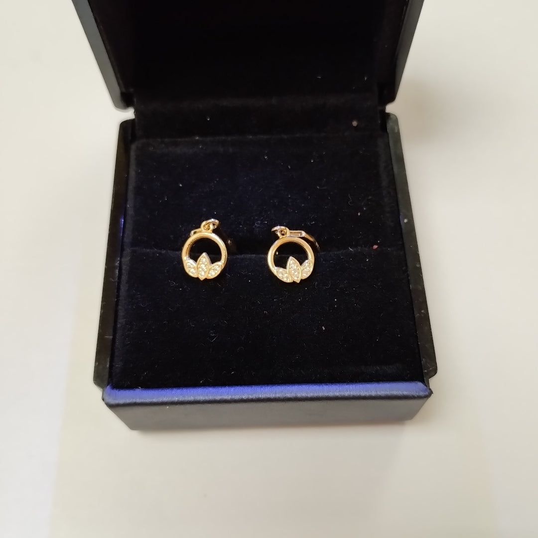 BROQUELES ORO 14K 2 (NUEVO)