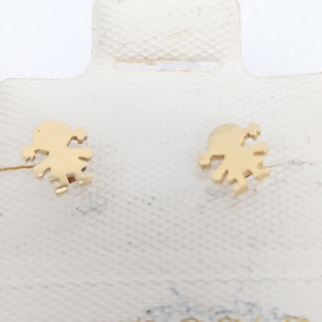 BROQUELES ORO 14K 1 (NUEVO)