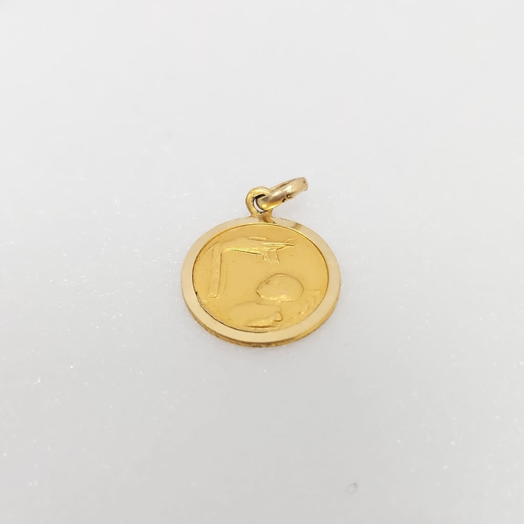 10011REL00000B910 FRD19 MEDALLA DE BAUTIZO ORO 14K 1.4GRS (NUEVO)