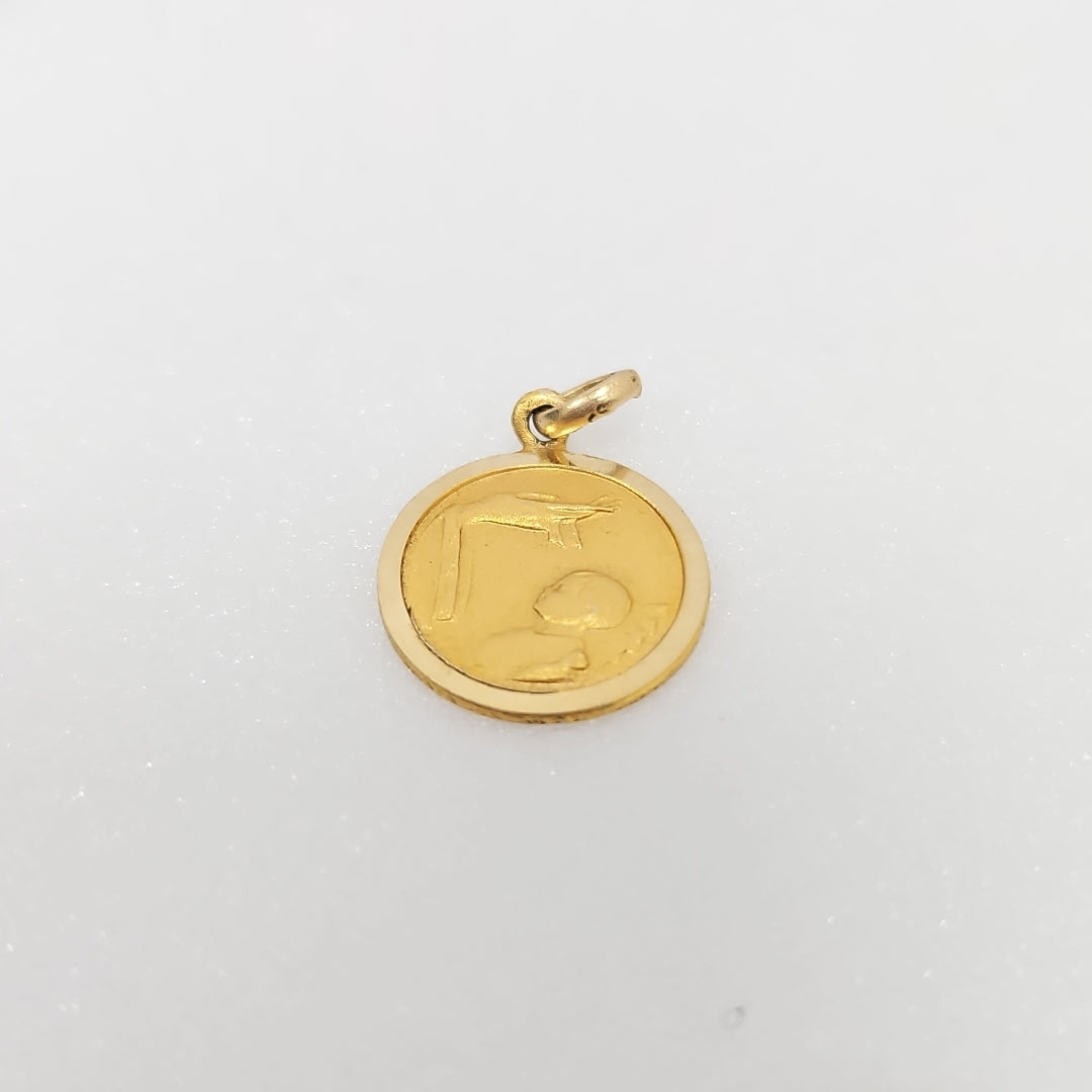 10011REL00000B910 FRD19 MEDALLA DE BAUTIZO ORO 14K 1.4GRS (NUEVO)