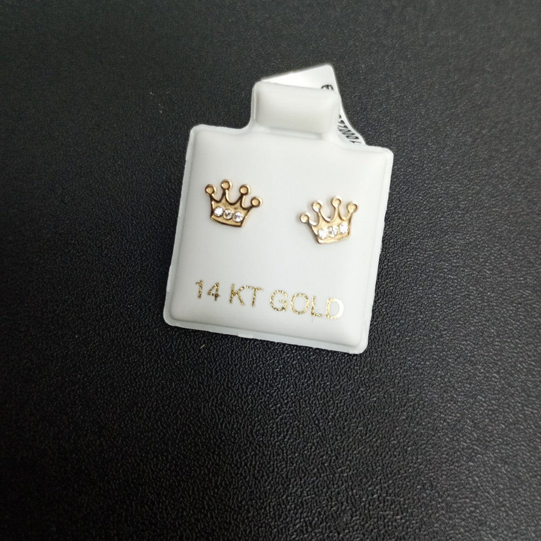 BROQUELES ORO 14K 1 (NUEVO)