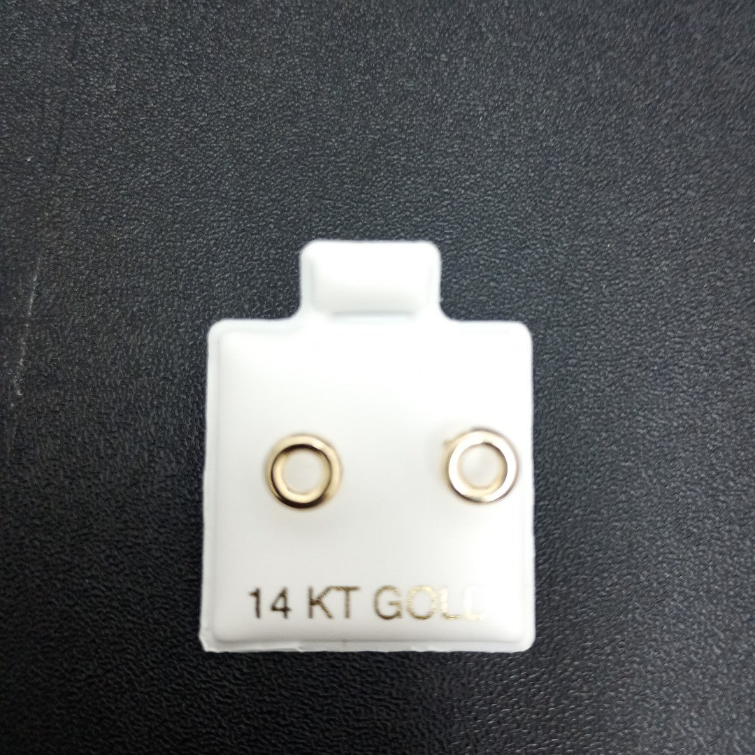 BROQUELES ORO 14K 1 (NUEVO)