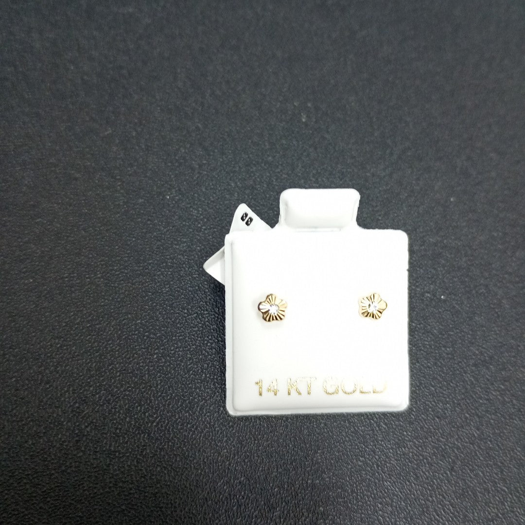 BROQUELES ORO 14K 1 (NUEVO)