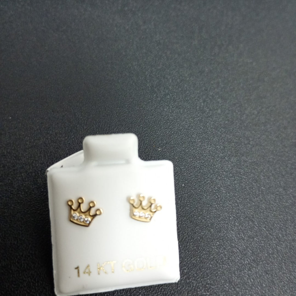 BROQUELES ORO 14K 1 (NUEVO)