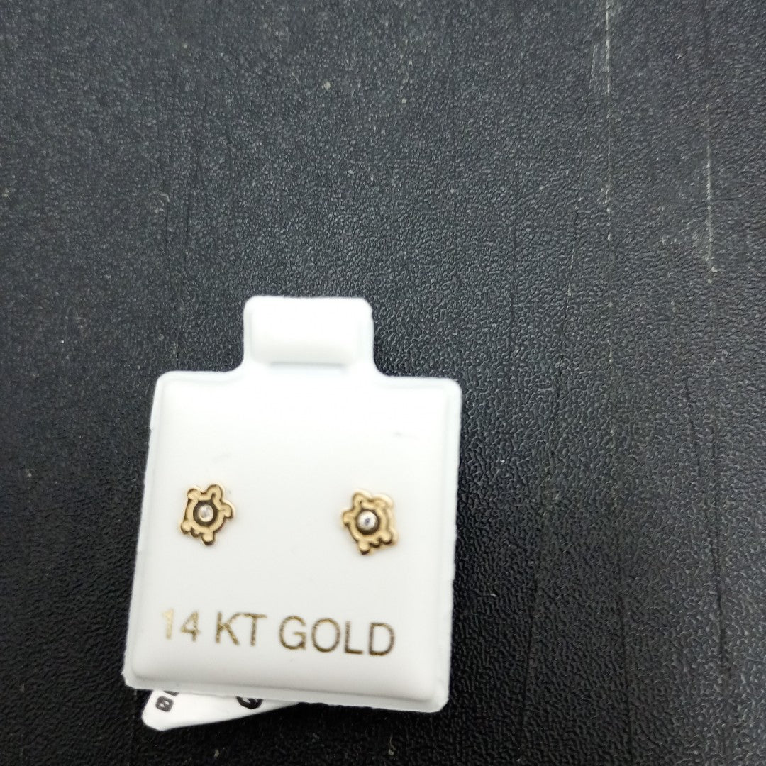 BROQUELES ORO 14K 1 (NUEVO)