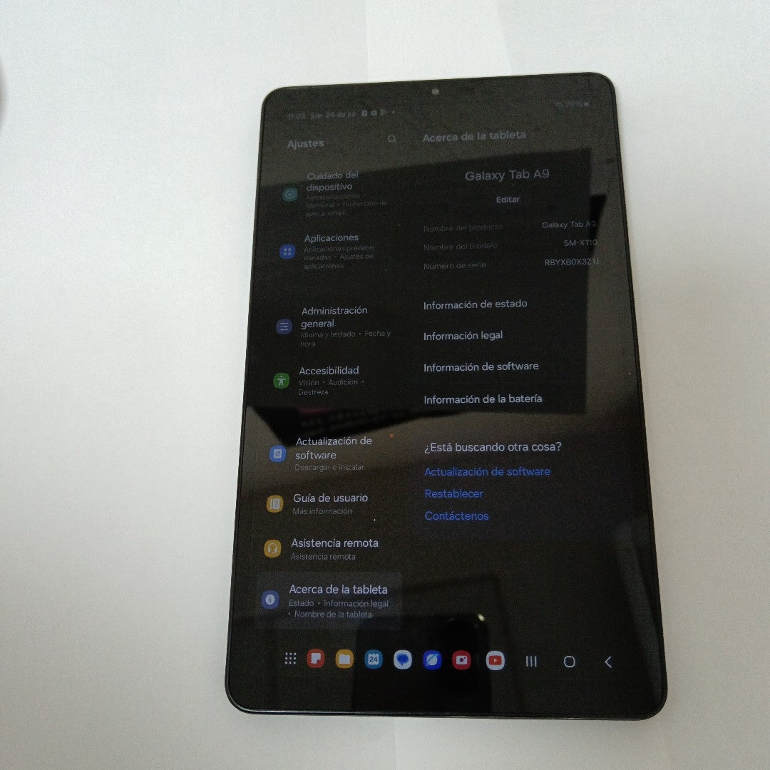 TABLETA SAMSUNG GALAXY TAB A9 SM-X110 (2023) 64 GB 4 GB RAM (SEMINUEVO)