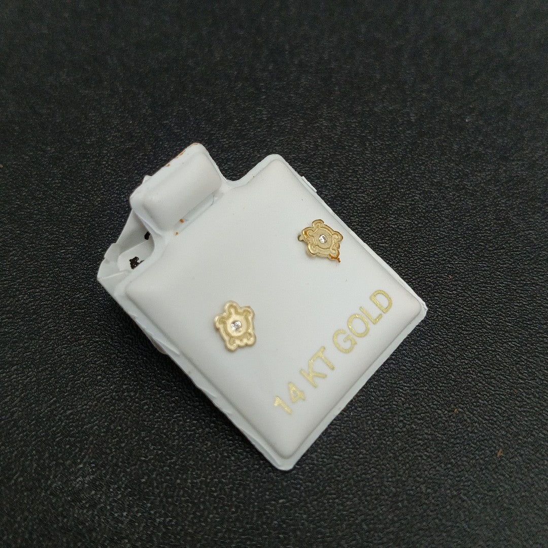 BROQUELES ORO 14K 1 (NUEVO)