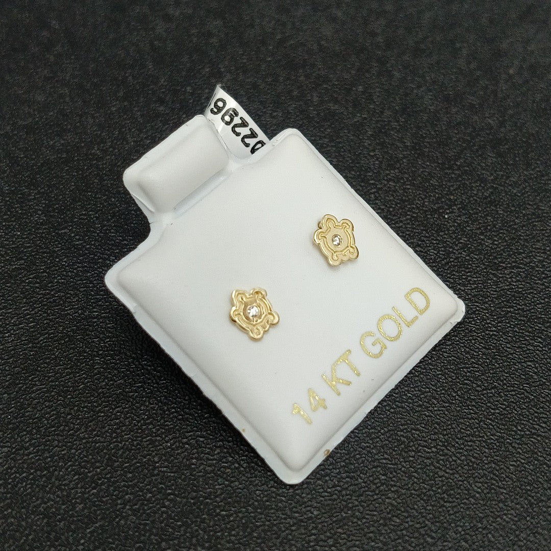 BROQUELES ORO 14K 1 (NUEVO)