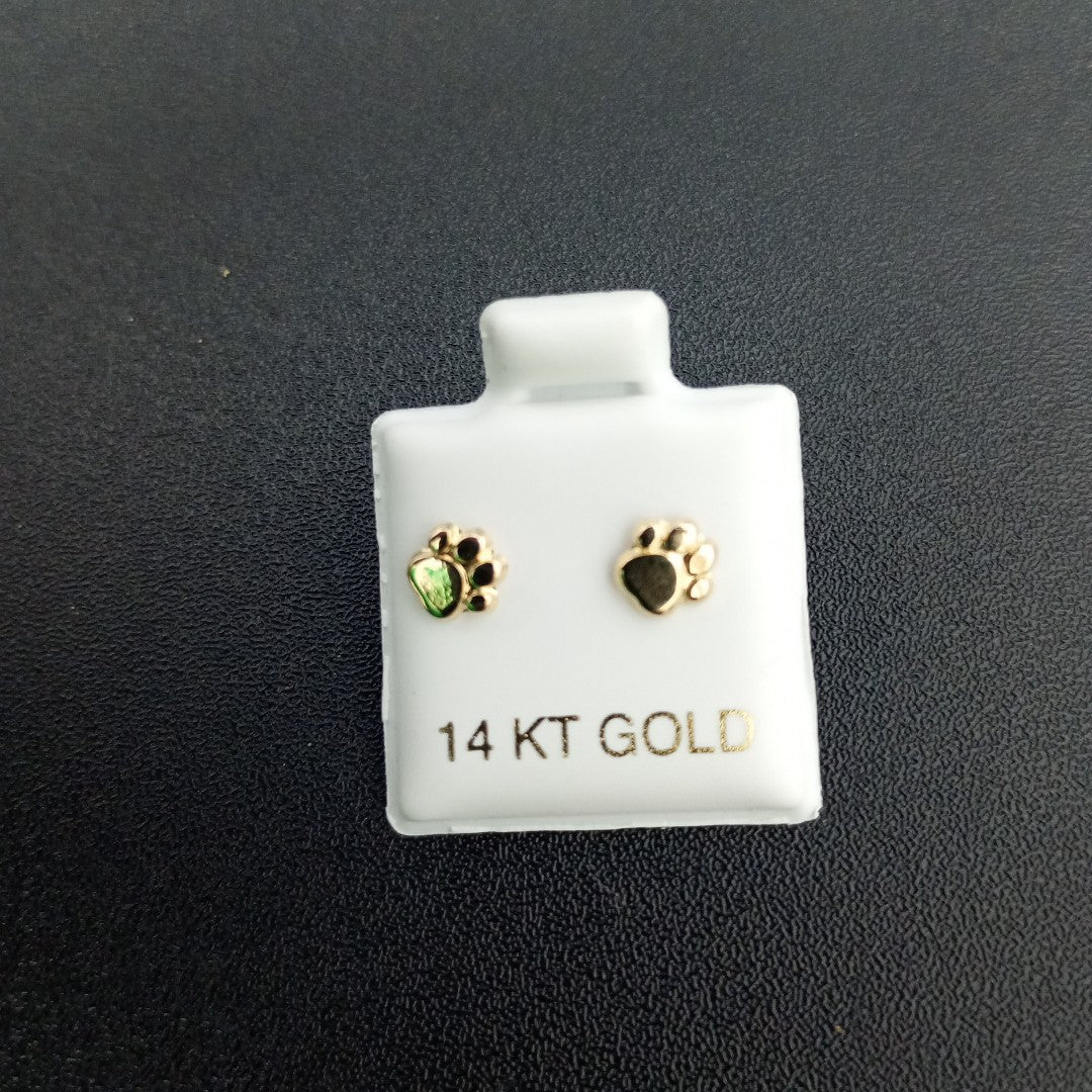 BROQUELES ORO 14K 1 (NUEVO)