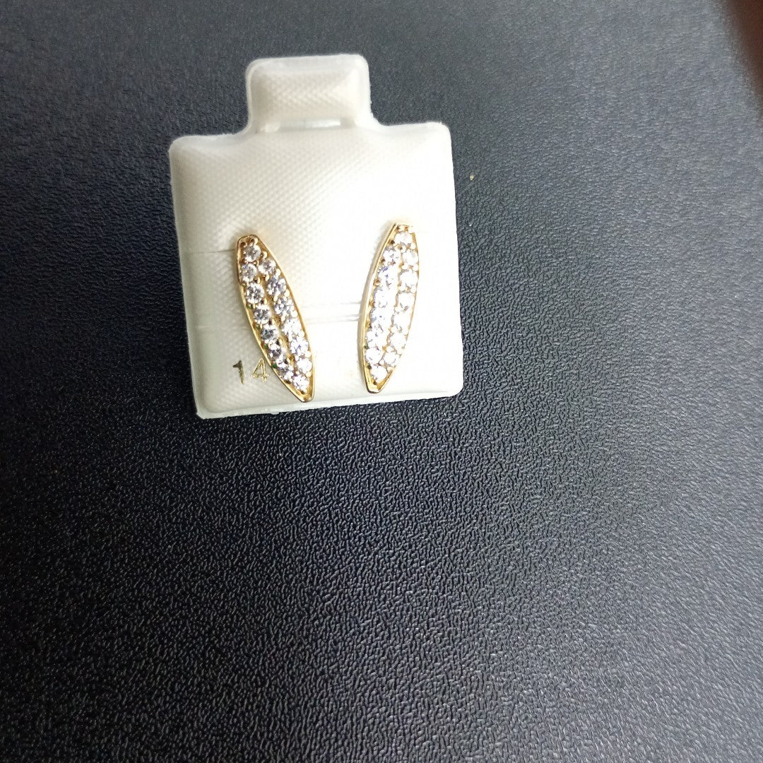 BROQUELES ORO 14K 1.8 (NUEVO)