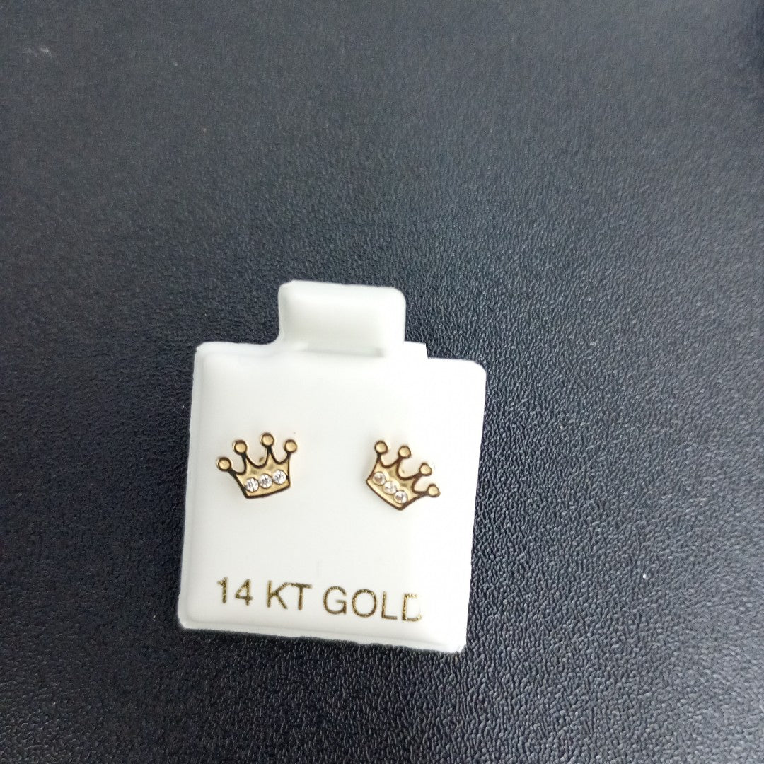 BROQUELES ORO 14K 1 (NUEVO)