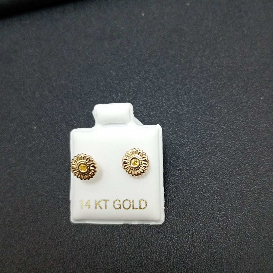 BROQUELES ORO 14K 1 (NUEVO)