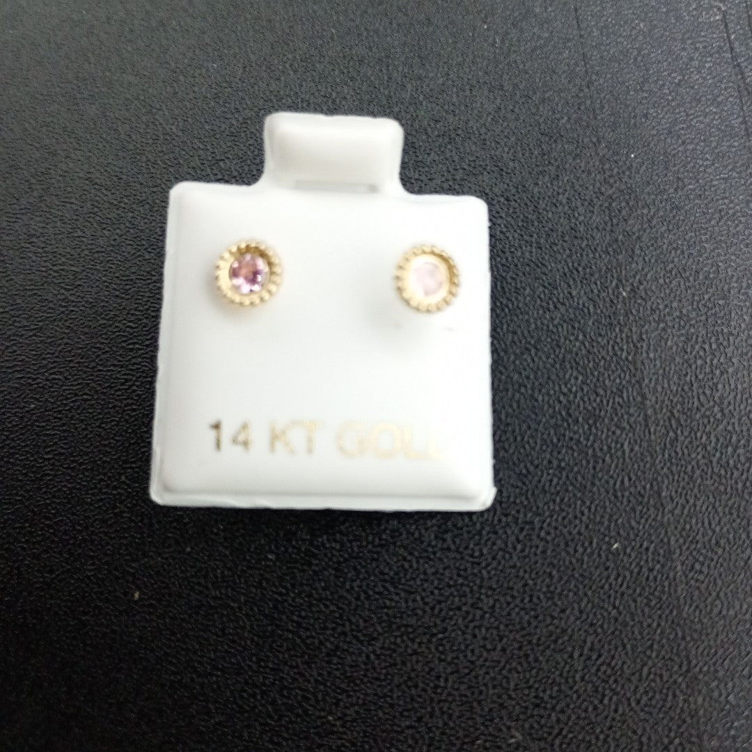 BROQUELES ORO 14K 1 (NUEVO)