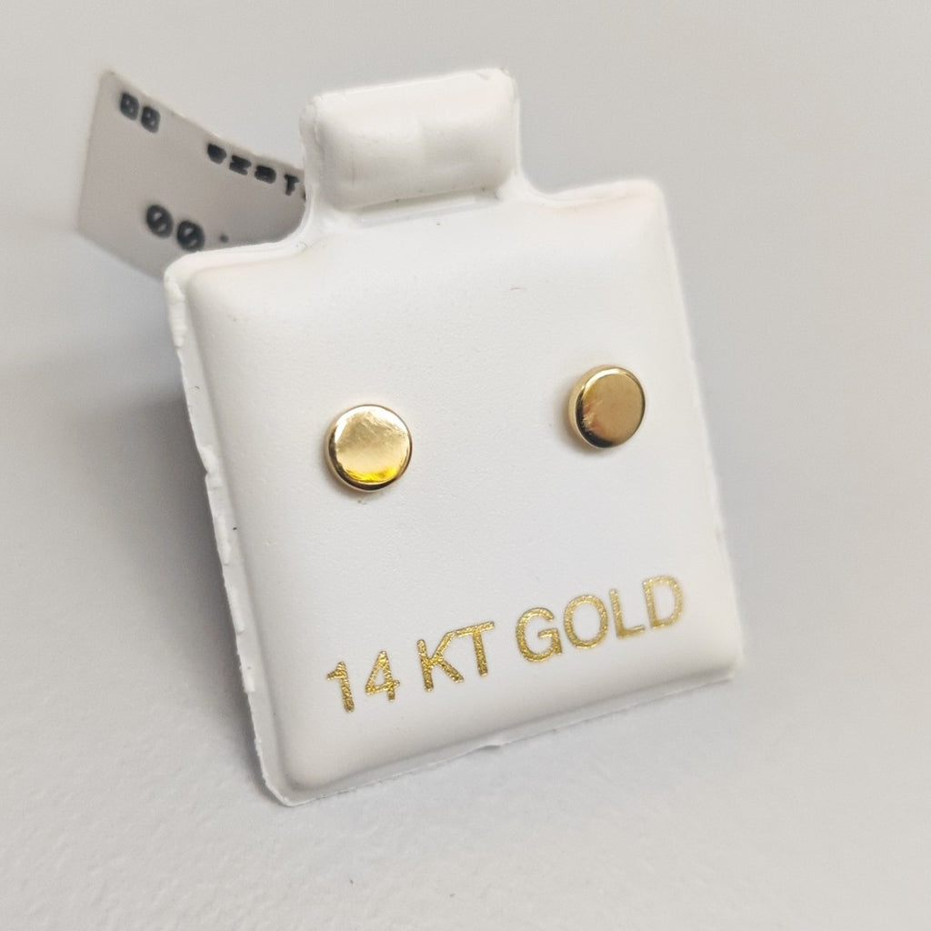 BROQUELES ORO 14K 1 (NUEVO)