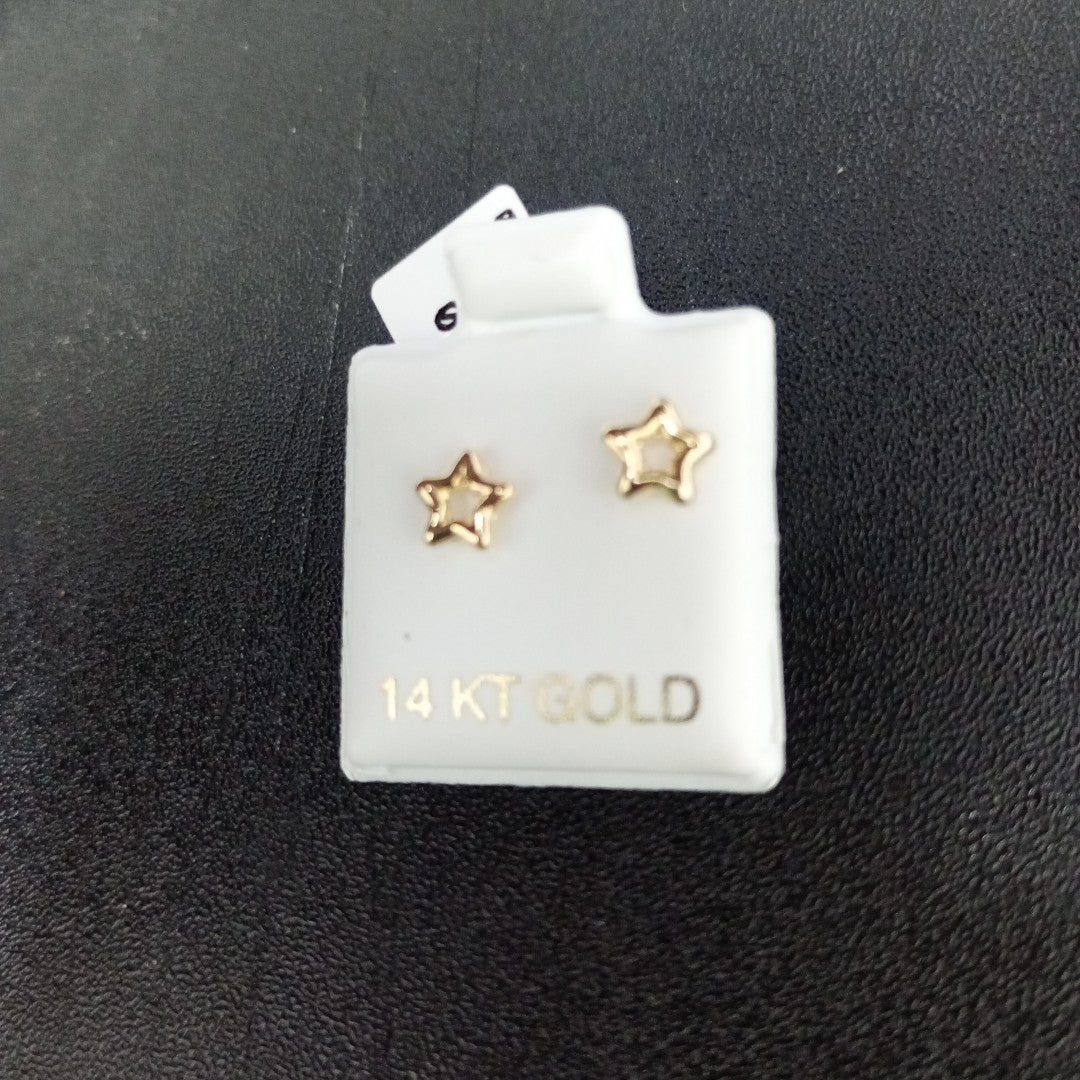 BROQUELES ORO 14K 1 (NUEVO)