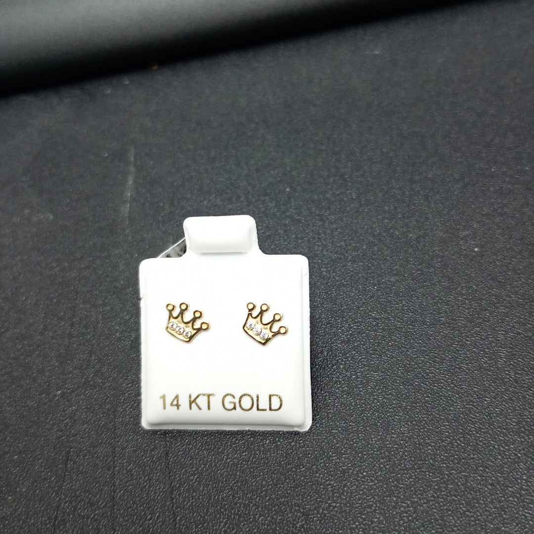 BROQUELES ORO 14K 1 (NUEVO)