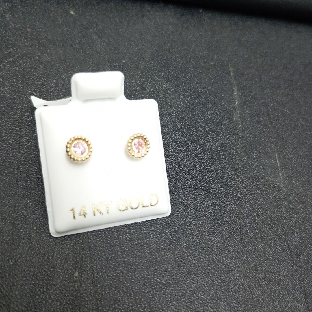 BROQUELES ORO 14K 1 (NUEVO)