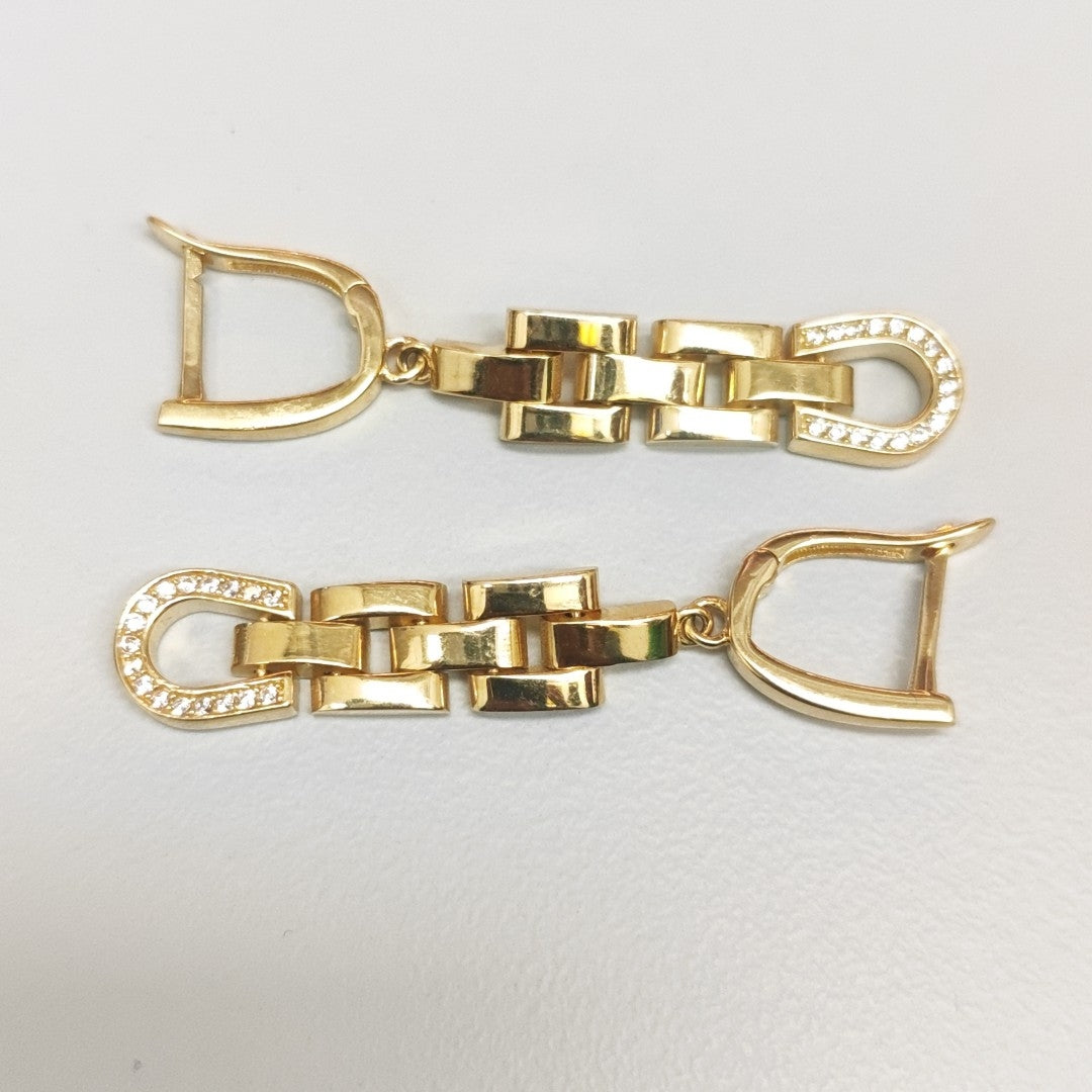 BROQUELES ORO 14K 7.2 (NUEVO)