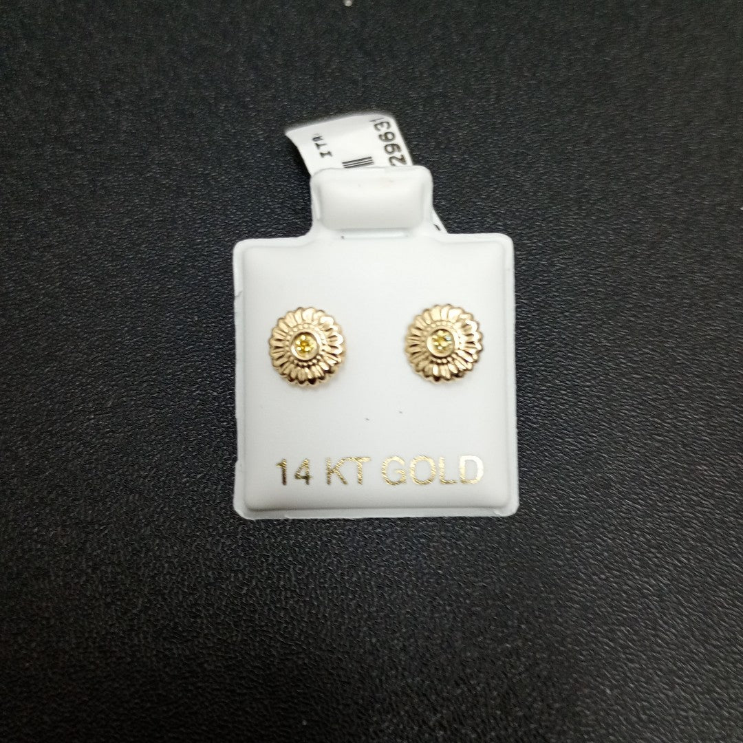 BROQUELES ORO 14K 1 (NUEVO)