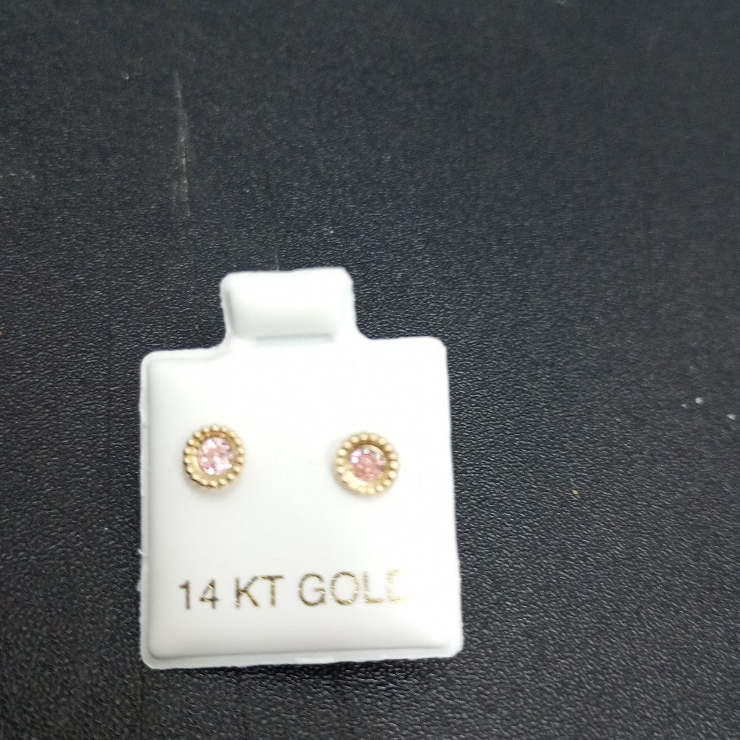 BROQUELES ORO 14K 1 (NUEVO)