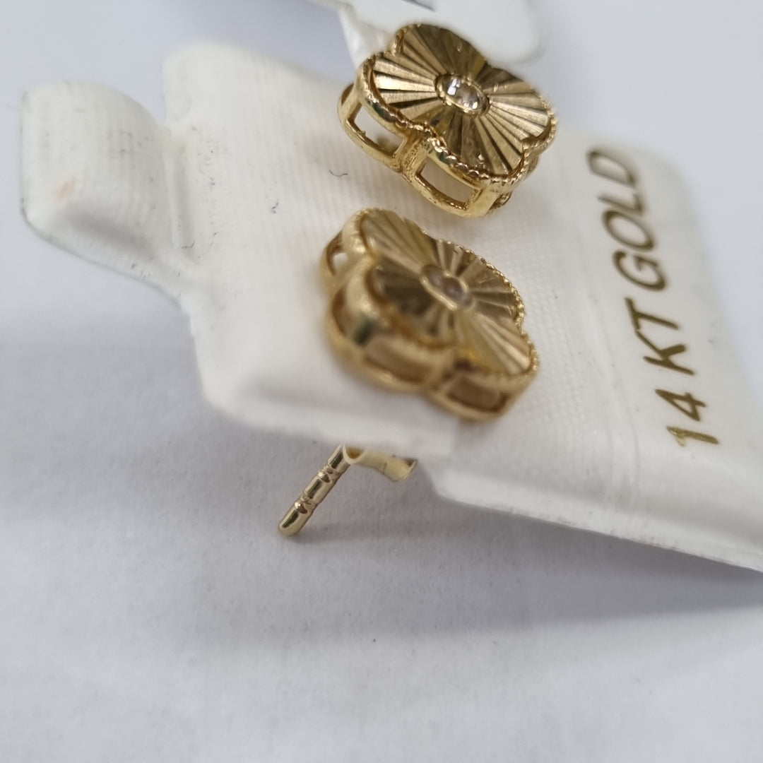 BROQUELES ORO 14K 1.5 (NUEVO)
