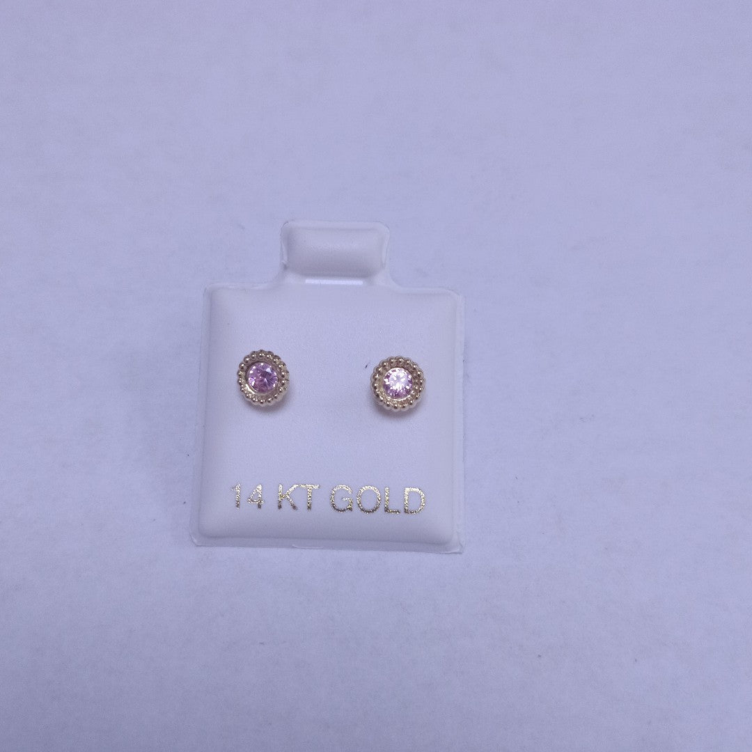 BROQUELES ORO 14K 1 (NUEVO)