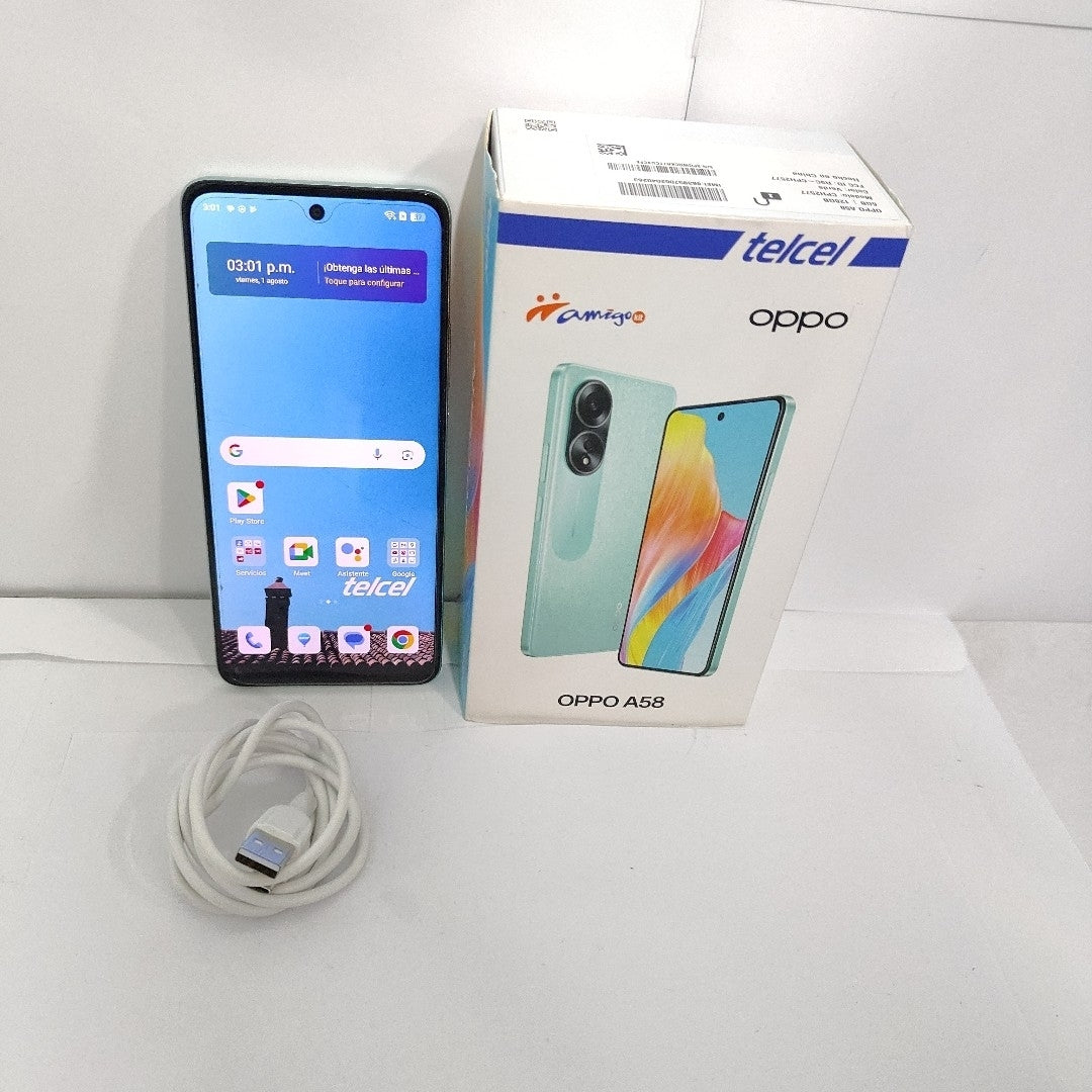 CELULAR OPPO  A58 CPH2577 (2023) 128 GB 6 GB RAM (SEMINUEVO)