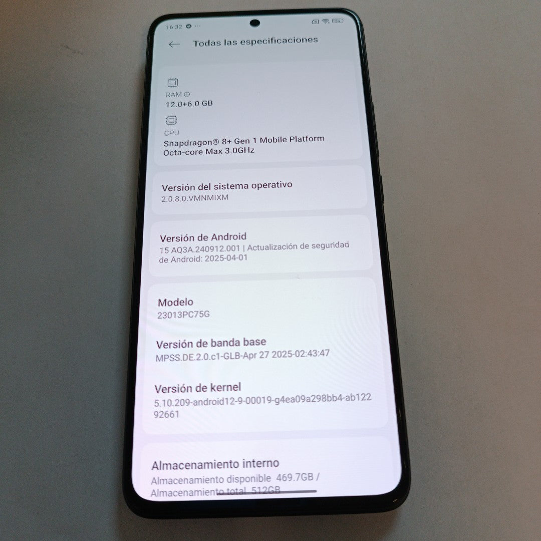 CELULAR XIAOMI POCO F5 PRO 23013PC75G (2023) 512 GB 12 GB RAM (SEMINUEVO)