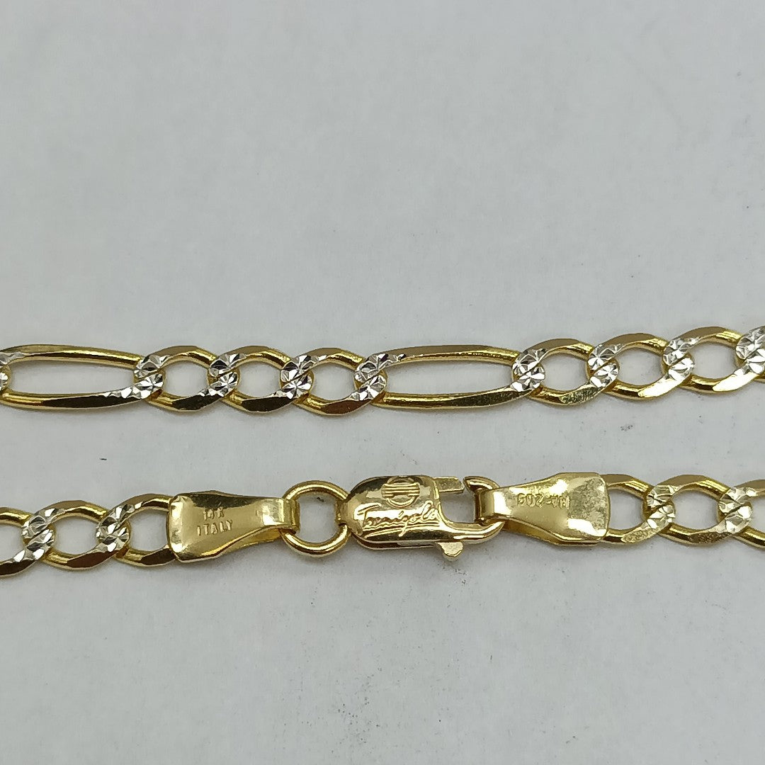 CADENAS CARTIER 3*1 DIAMANTADA ORO 14K 7.5 (NUEVO)