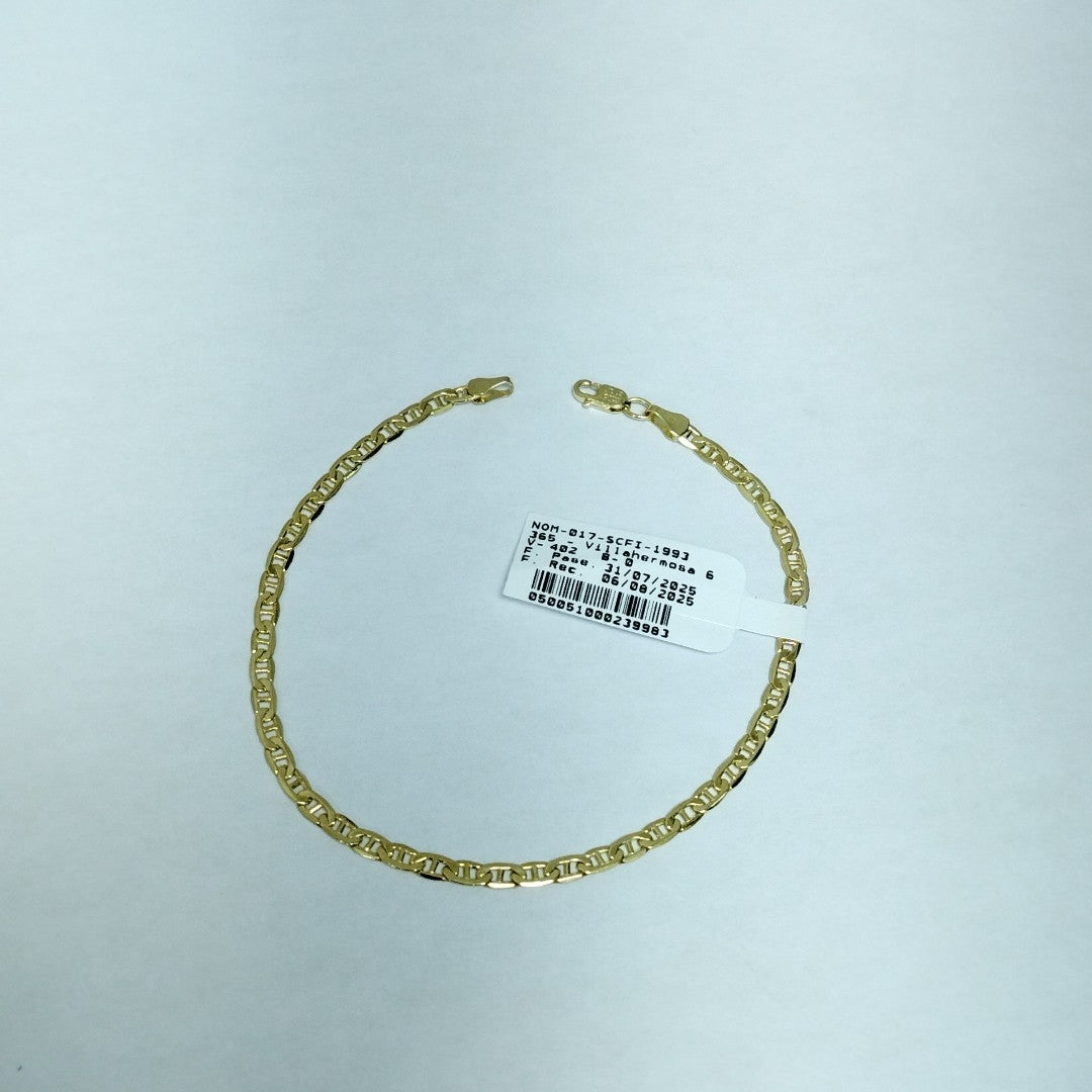 PULSERAS CABALLERO GUCCHI ORO 14K 4.4 (NUEVO)